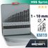 Hss Sprint Drill Bit Set 19 Piece 1-10 X 0.5mm In Metal Case